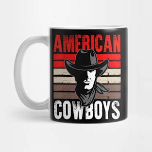 american cowboys Mug